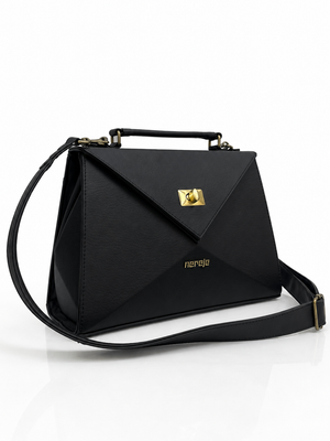 Cartera manos libres Siena grande, color negro