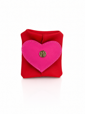 Accesorio joyero, color rojo y fucsia