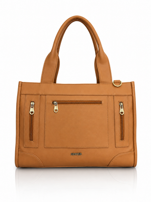 Cartera manos libres Totti grande, color camel