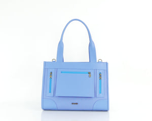 Cartera manos libres Totti grande, color celeste