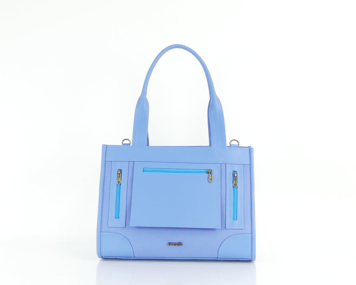 Cartera manos libres Totti grande, color celeste