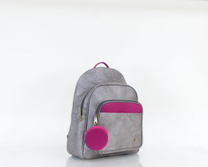 Morral Londres grande, color plateado y moraleche