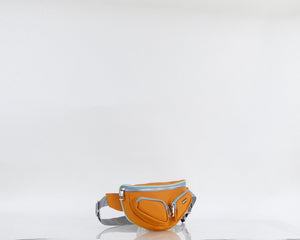Riñonera Sidney, color naranja y menta
