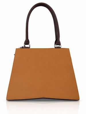 Cartera de mano Italia color camel de Hereje, colección Siete Colores