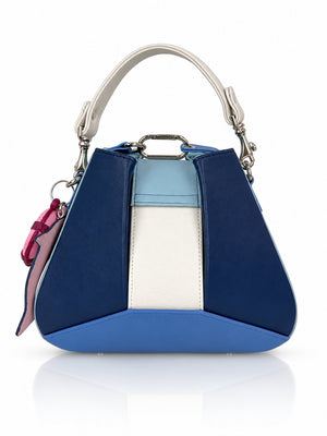 Cartera manos libres Dubai color azul de Hereje, colección Siete Colores