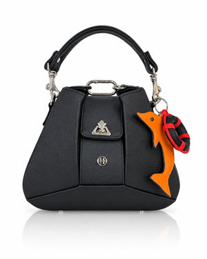 Cartera manos libres Dubai color negro de Hereje, colección Siete Colores