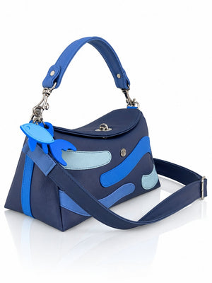 Cartera manos libres Japón color azul de Hereje, colección Siete Colores