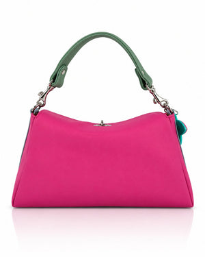 Cartera manos libres Japón color fucsia de Hereje, colección Siete Colores