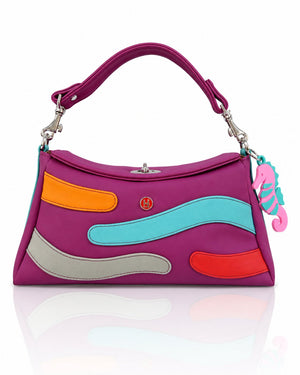 Cartera manos libres Japón color magenta de Hereje, colección Siete Colores