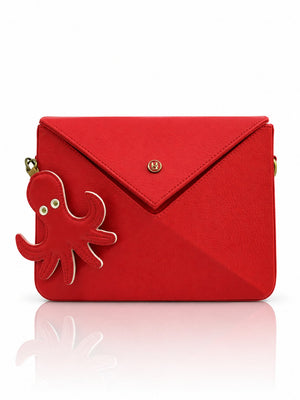 Cartera manos libres Nina color rojo de Hereje, colección Siete Colores
