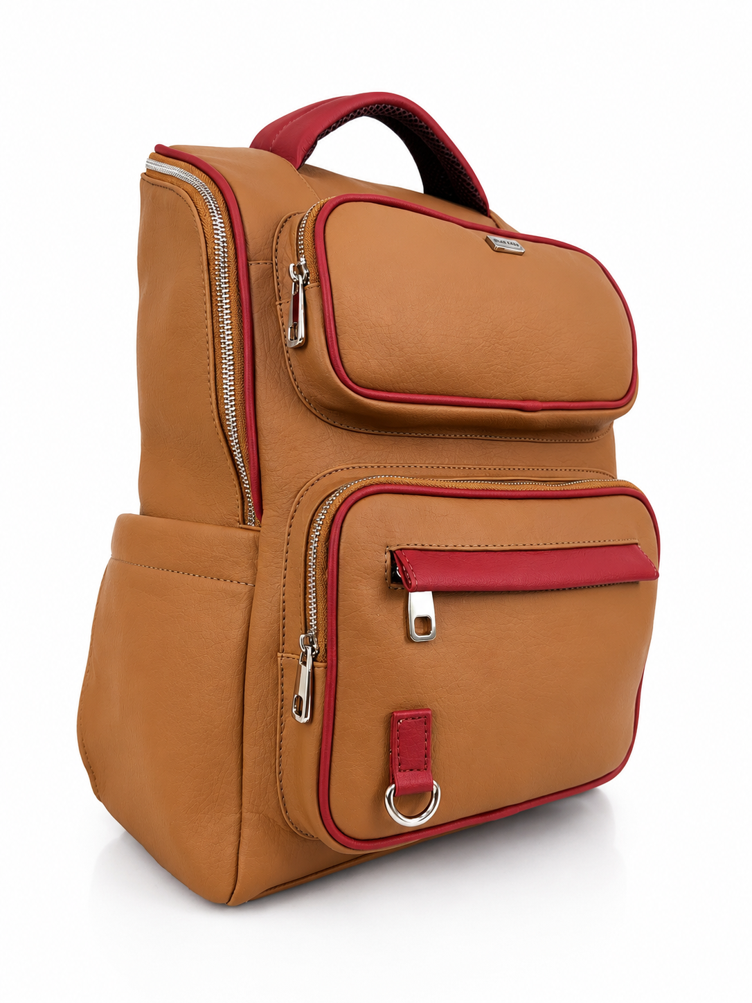 Morral Himalaya grande, color camel y vinotinto