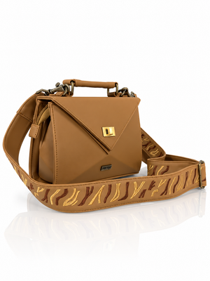 Cartera manos libres mini Siena edición especial, color miel