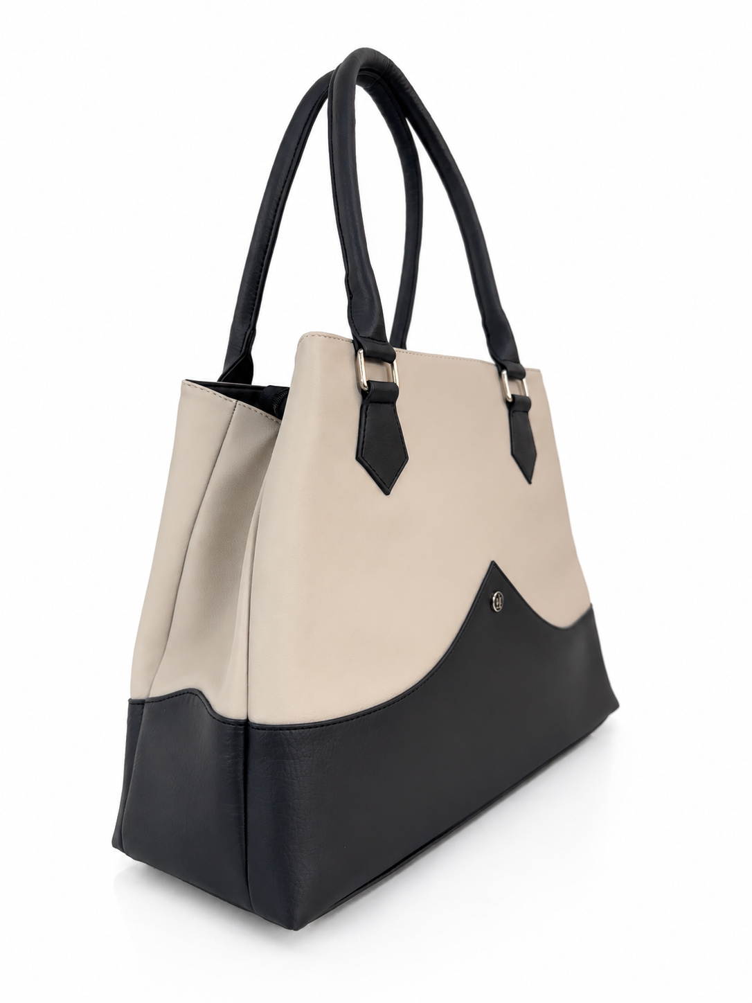 Cartera Bélgica, color gris y negro