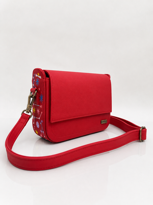 Cartera manos libres Venus, color rojo
