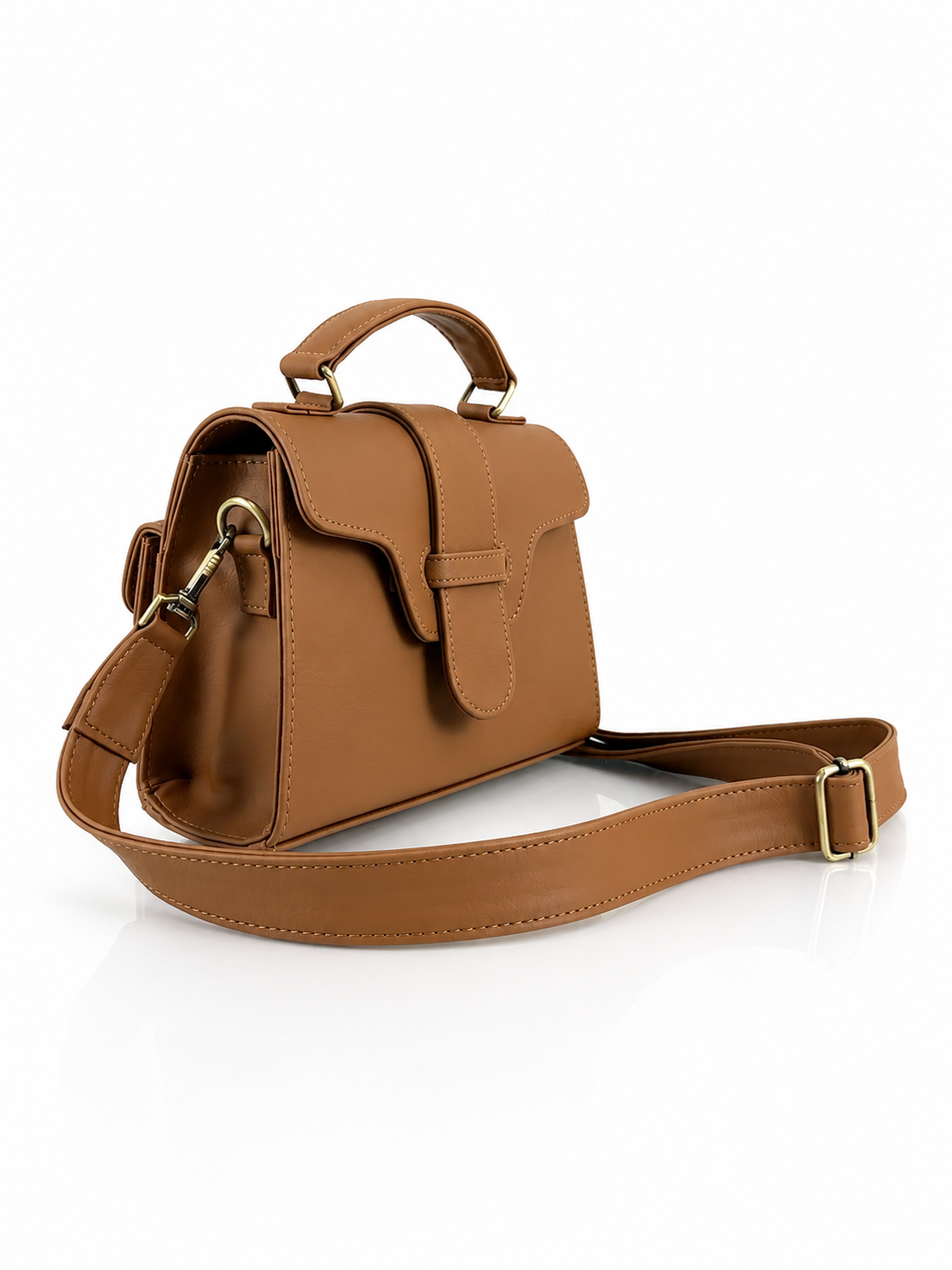 Cartera manos libres New Valencia, color miel