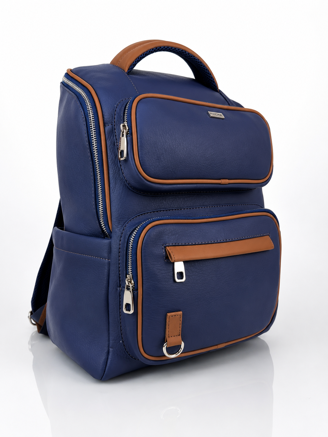 Morral Himalaya grande, color azul y camel