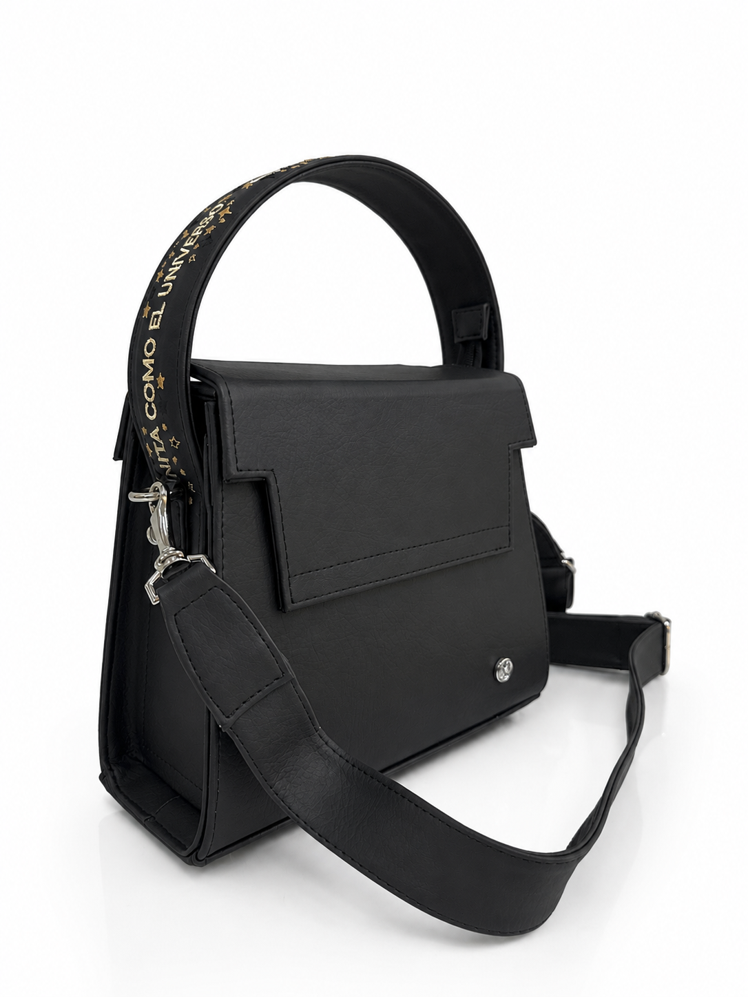 Cartera manos libres Saturno, color negro