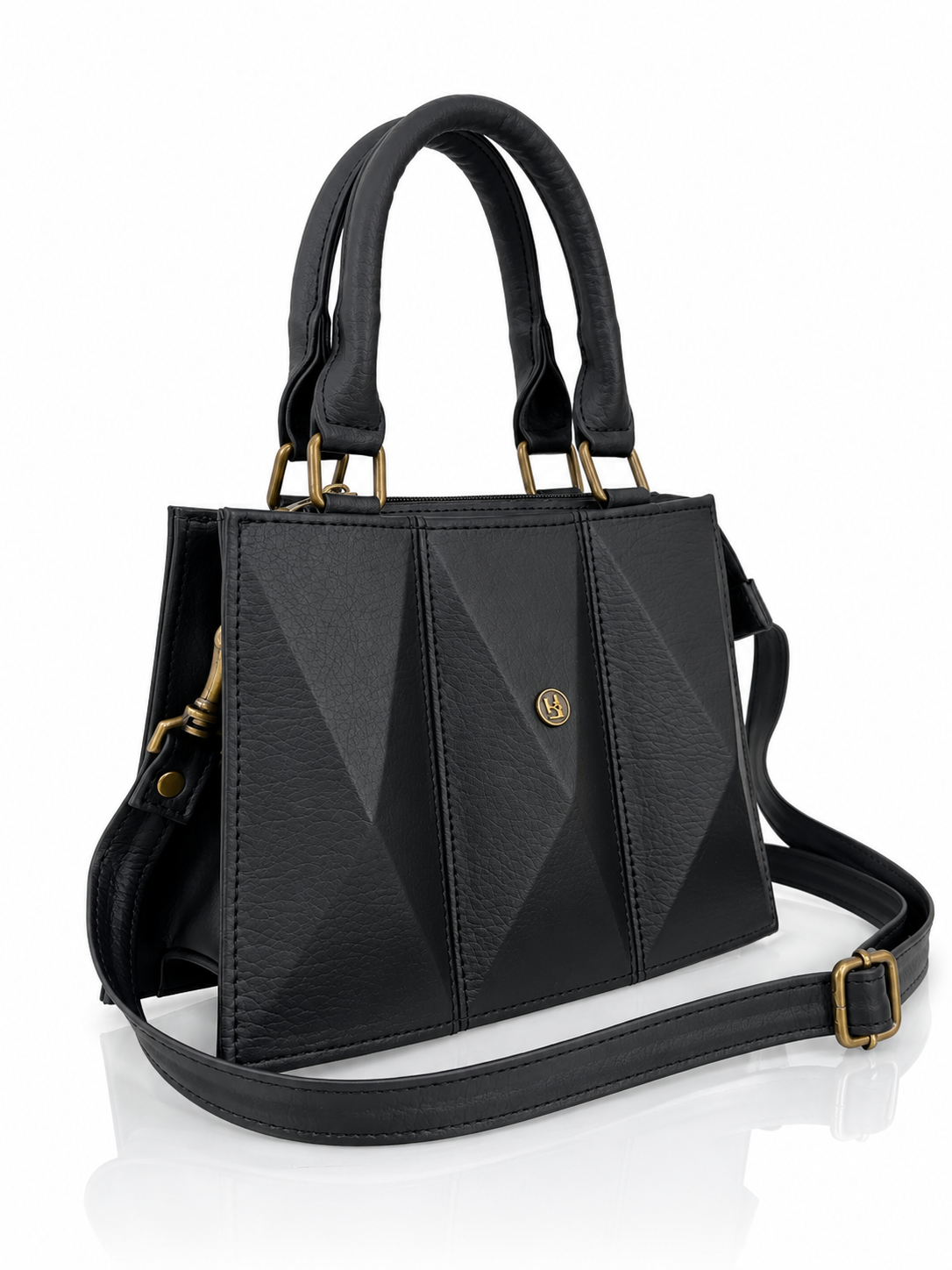 Cartera manos libres mini Praga, color negro