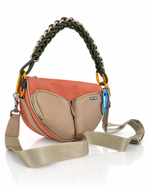 Cartera manos libres Munich edición especial, color salmón y rosado