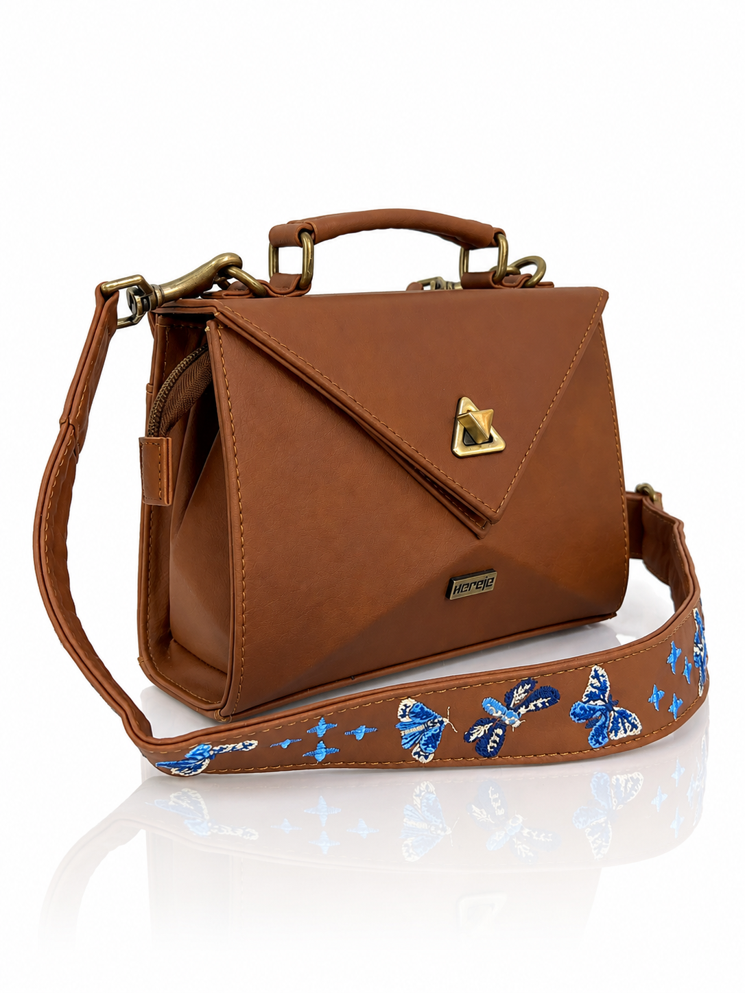 Cartera manos libres mini Siena edición especial, color camel