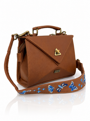 Cartera manos libres mini Siena edición especial, color camel