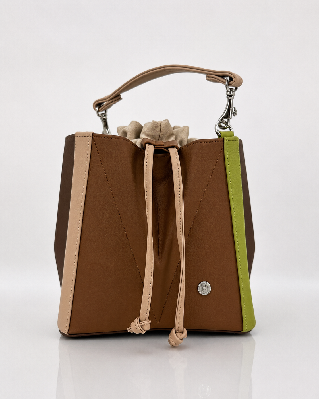 Cartera manos libres Egipto, color miel y café