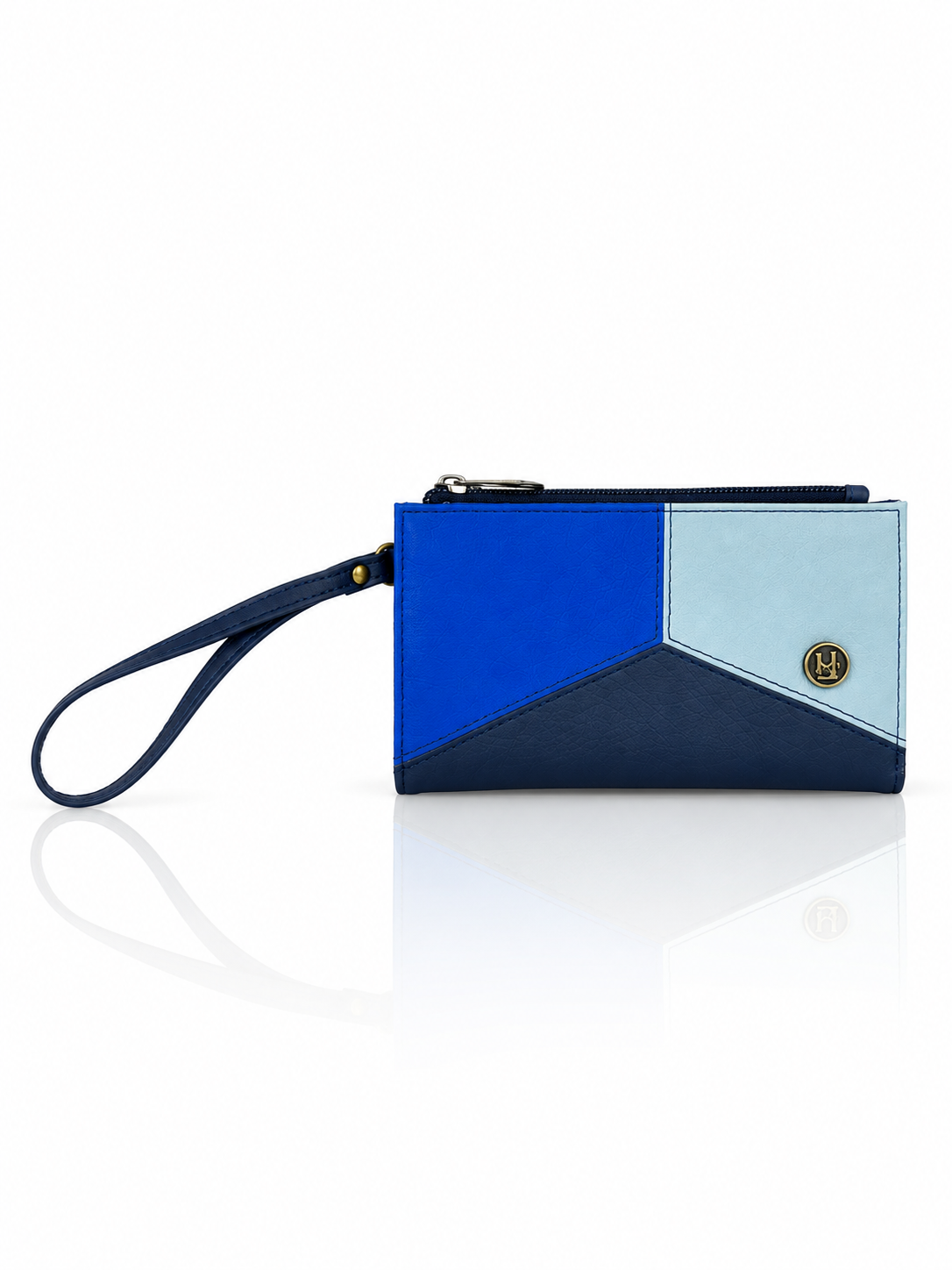 Billetera Electra grande, color azul