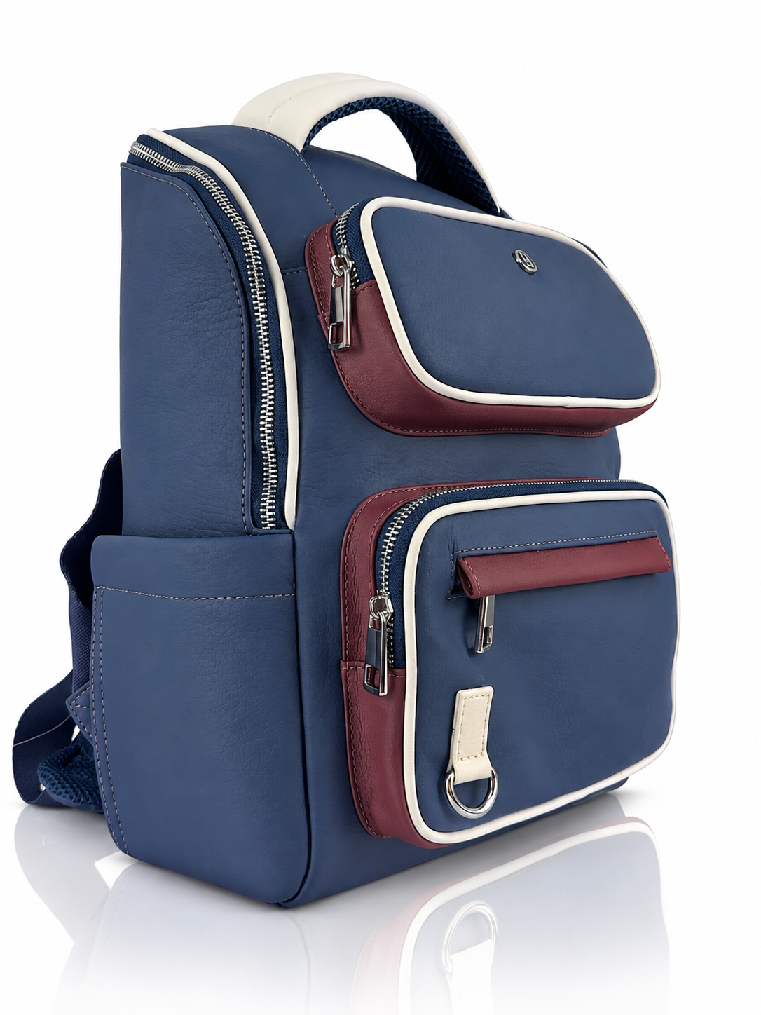 Morral Himalaya mediano, color azul y almendra