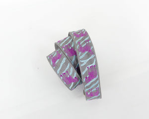 Straps Cebra, color plateado y moraleche