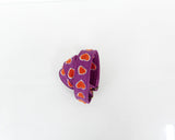 Straps Corazón, color moraleche y naranja