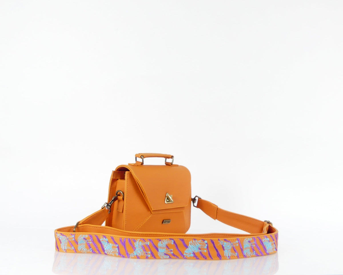 Cartera manos libres mini Victoria edición especial, color naranja