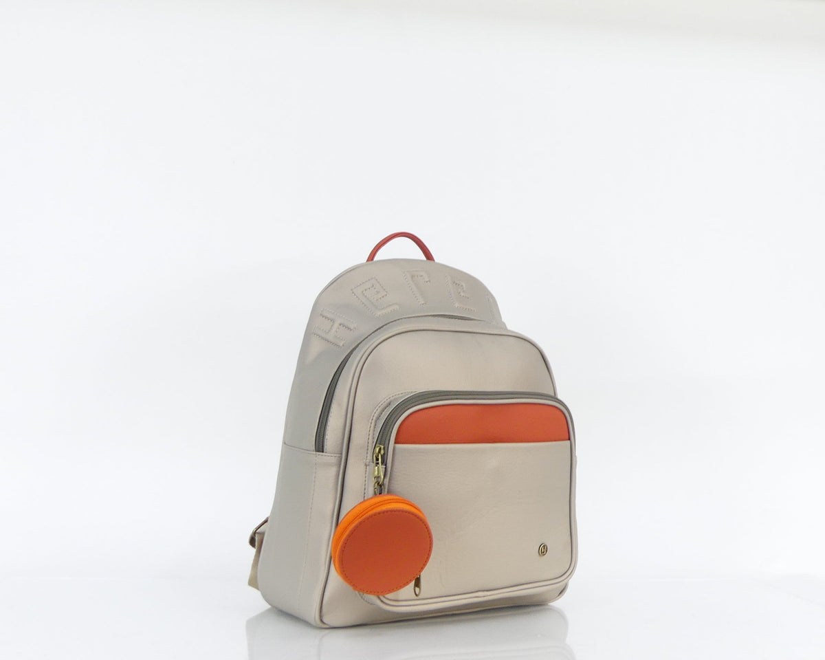 Morral Londres grande, color champagne y salmón