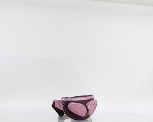 Riñonera Sidney, color vinotinto y rosado