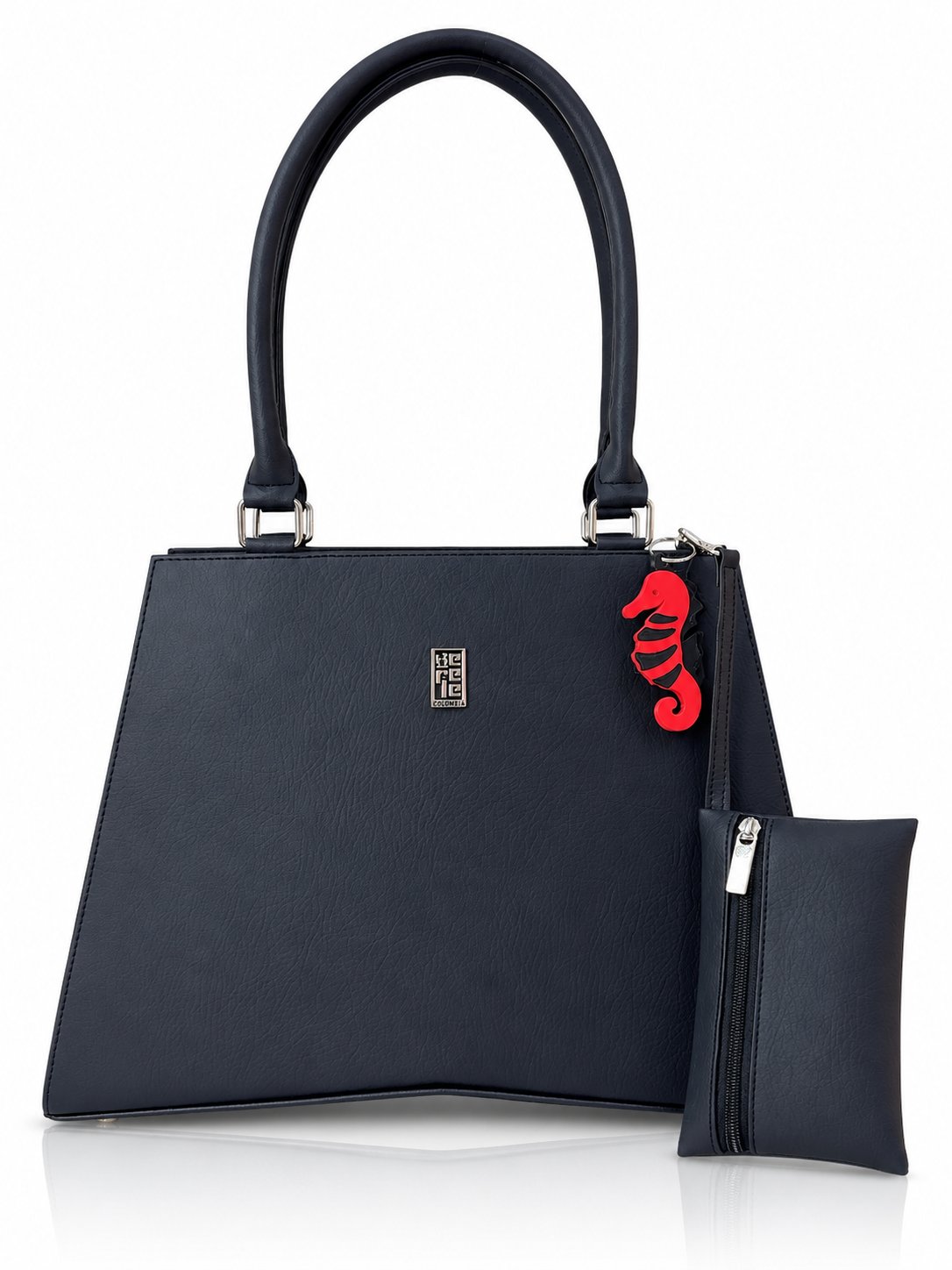 Cartera de mano Italia color negro de Hereje, colección Siete Colores