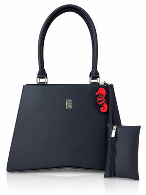 Cartera de mano Italia color negro de Hereje, colección Siete Colores