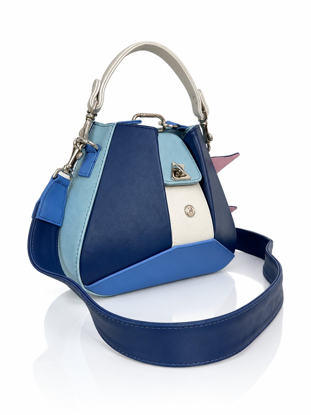 Cartera manos libres Dubai color azul de Hereje, colección Siete Colores