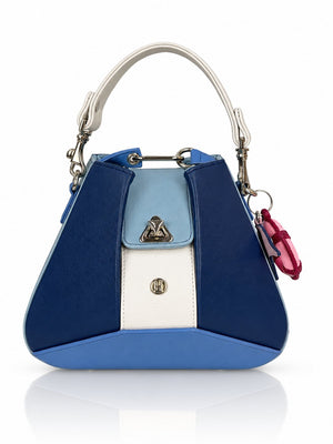 Cartera manos libres Dubai color azul de Hereje, colección Siete Colores