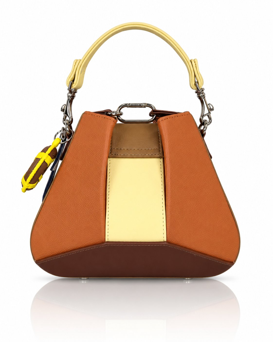Cartera manos libres Dubai color naranja de Hereje, colección Siete Colores