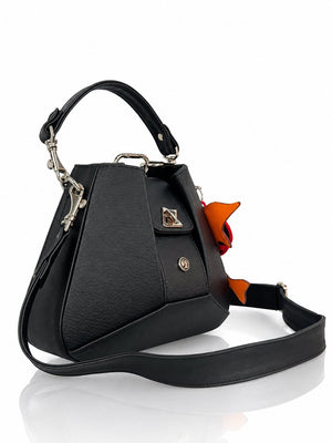 Cartera manos libres Dubai color negro de Hereje, colección Siete Colores
