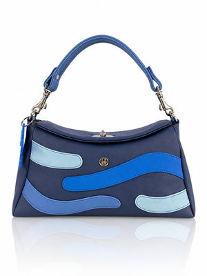 Cartera manos libres Japón color azul de Hereje, colección Siete Colores