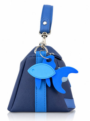 Cartera manos libres Japón color azul de Hereje, colección Siete Colores