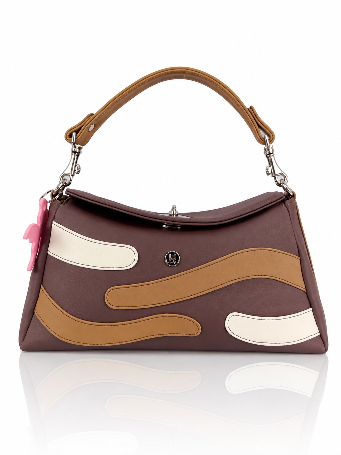 Cartera manos libres Japón color café de Hereje, colección Siete Colores