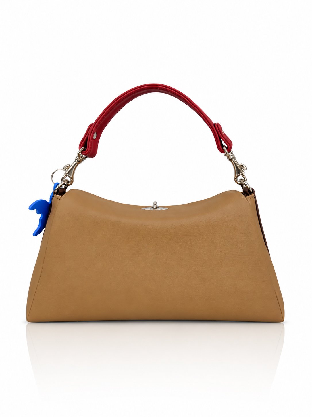 Cartera manos libres Japón color camel de Hereje, colección Siete Colores