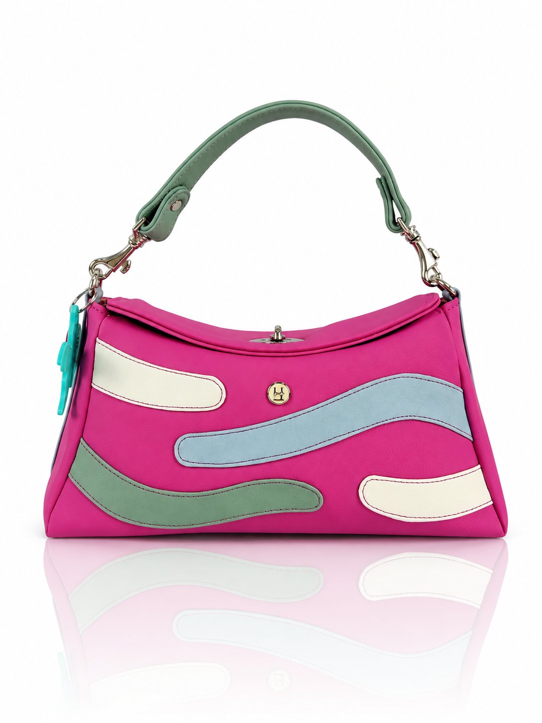 Cartera manos libres Japón color fucsia de Hereje, colección Siete Colores