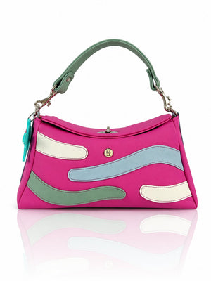 Cartera manos libres Japón color fucsia de Hereje, colección Siete Colores