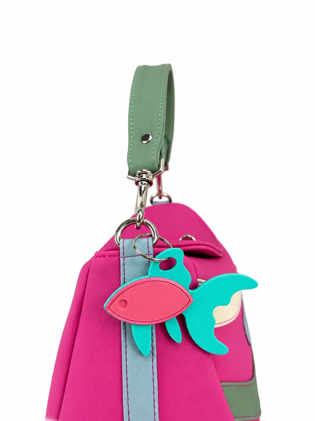 Cartera manos libres Japón color fucsia de Hereje, colección Siete Colores