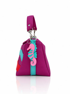 Cartera manos libres Japón color magenta de Hereje, colección Siete Colores