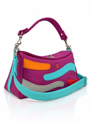 Cartera manos libres Japón color magenta de Hereje, colección Siete Colores