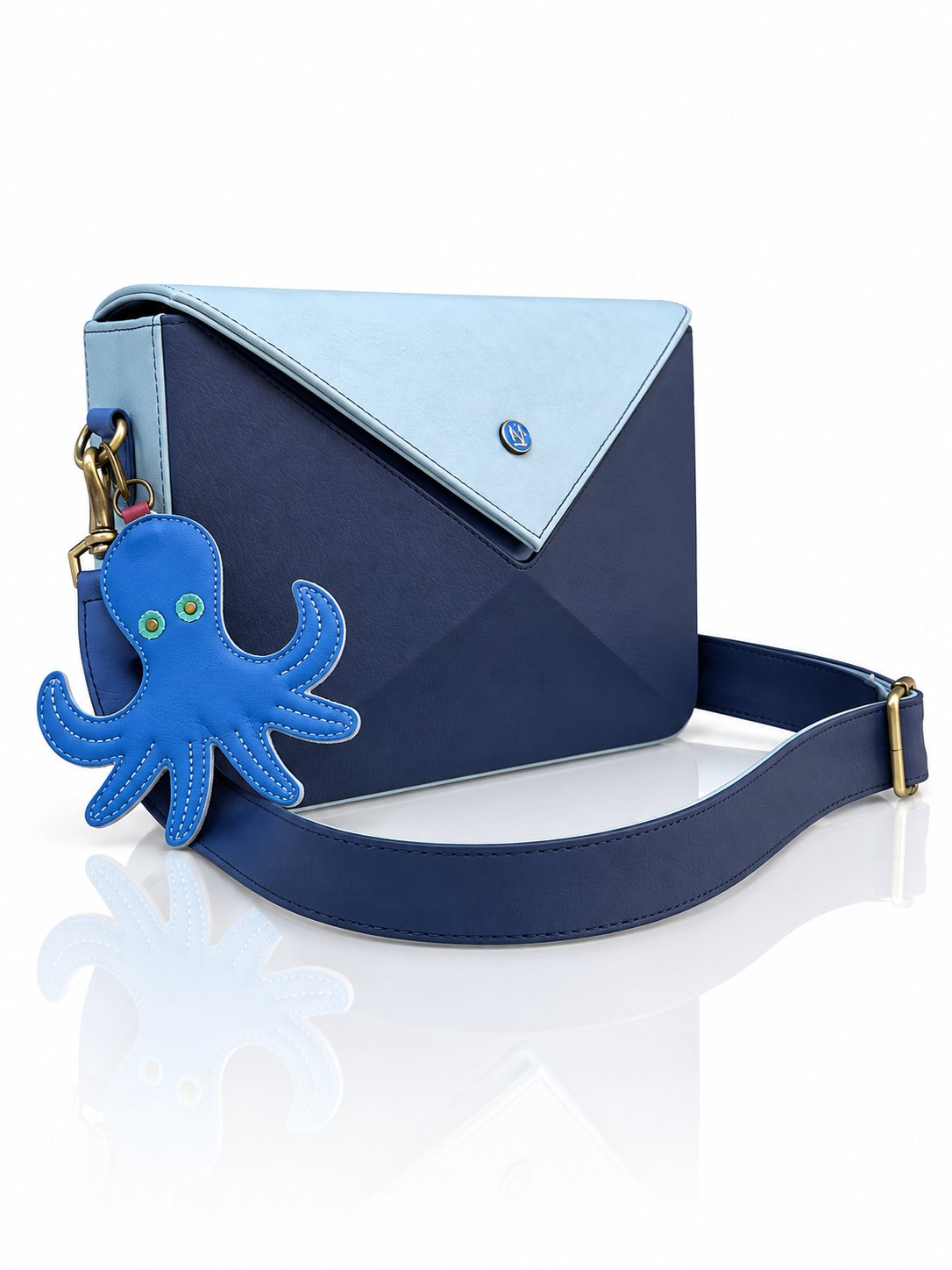 Cartera manos libres Nina color azul de Hereje, colección Siete Colores