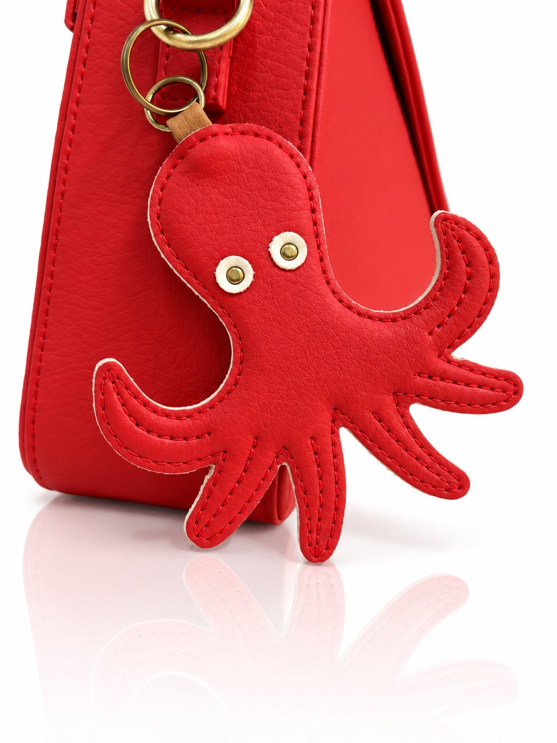 Cartera manos libres Nina color rojo de Hereje, colección Siete Colores
